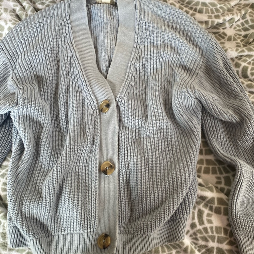 Light blue cardigan